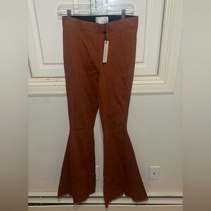 Burnt Orange Bootcut high waisted Jeans size Tall Small New